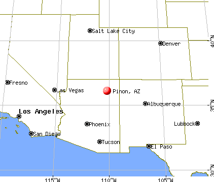 Pinon, Arizona map
