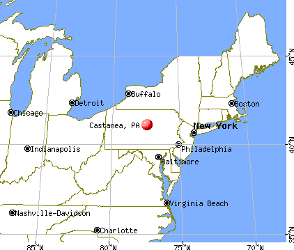 Castanea, Pennsylvania map