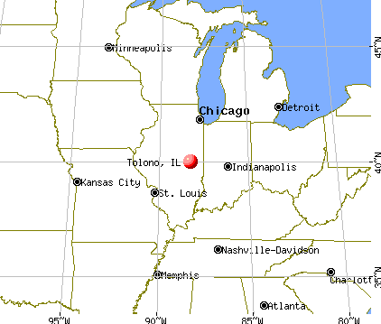 Tolono, Illinois map