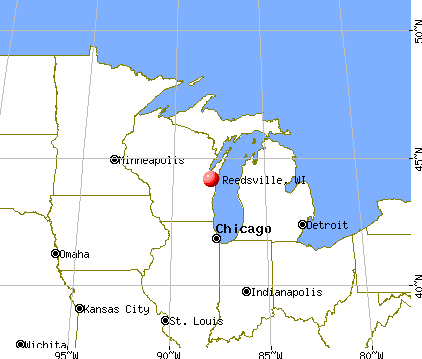 Reedsville, Wisconsin map