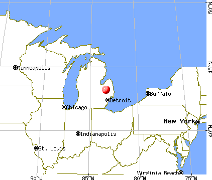 Barnes Lake-Millers Lake, Michigan map