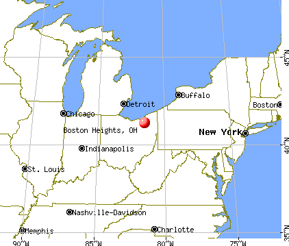Boston Heights, Ohio map
