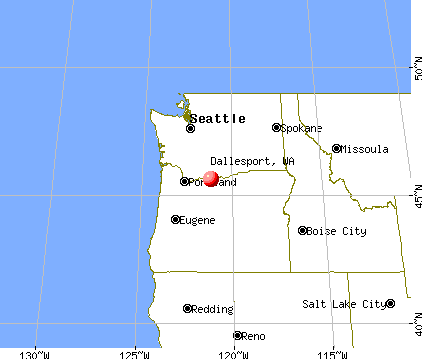 Dallesport, Washington map