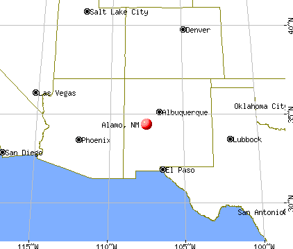 Alamo, New Mexico map