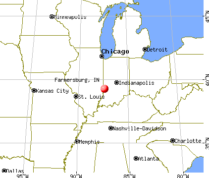 Farmersburg, Indiana map