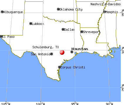 Schulenburg, Texas map