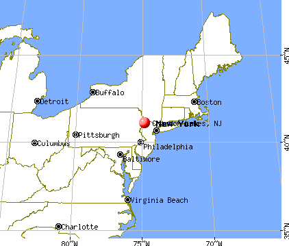 Crandon Lakes, New Jersey map