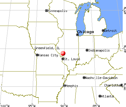 Greenfield, Illinois map