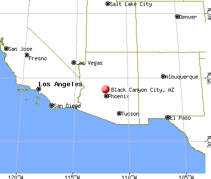 Black Canyon City, Arizona map