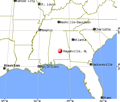Hayneville, Alabama map