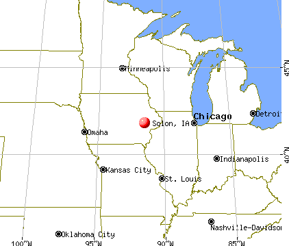 Solon, Iowa map