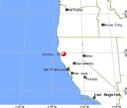 Covelo, California map