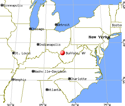 Buffalo, West Virginia map