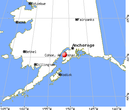 Cohoe, Alaska map