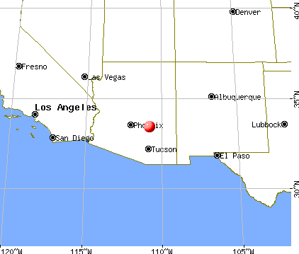 Central Heights-Midland City, Arizona map