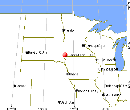 Garretson, South Dakota map