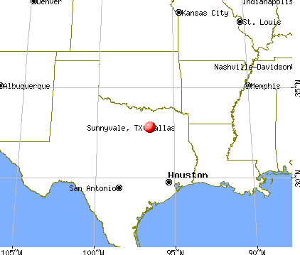 Sunnyvale, Texas map