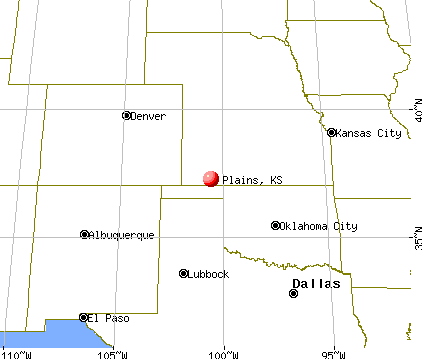 Plains, Kansas map