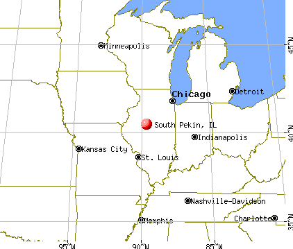 South Pekin, Illinois map