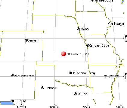 Stafford, Kansas map