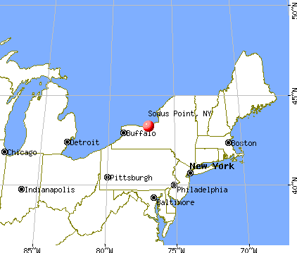 Sodus Point, New York map