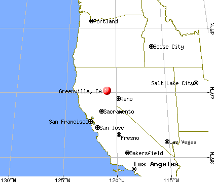 Greenville, California map