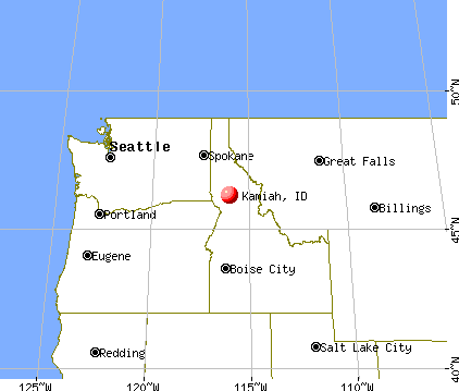Kamiah, Idaho map