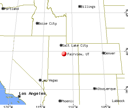 Fairview, Utah map