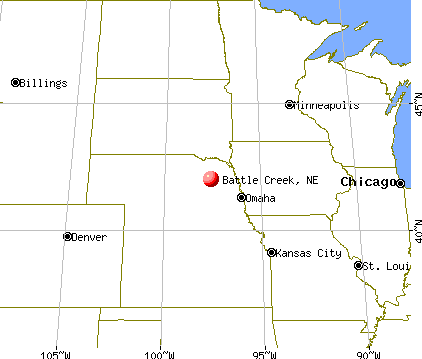 Battle Creek, Nebraska map