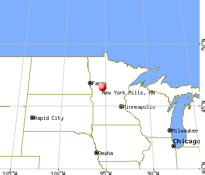 New York Mills, Minnesota map