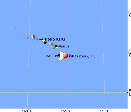 Kurtistown, Hawaii map