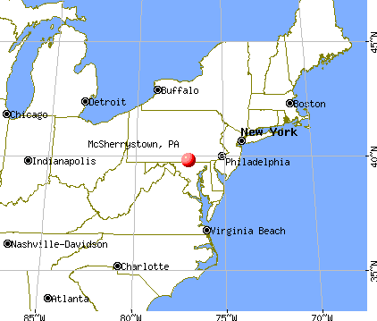 McSherrystown, Pennsylvania map