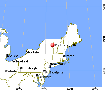 Port Henry, New York map