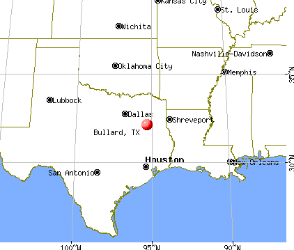 Bullard, Texas map