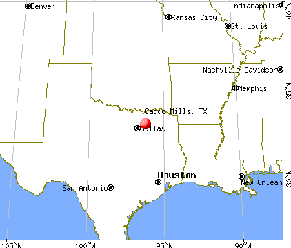 Caddo Mills, Texas map