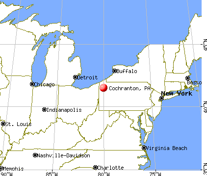 Cochranton, Pennsylvania map