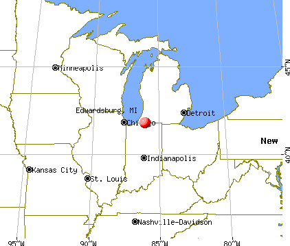 Edwardsburg, Michigan map