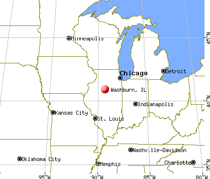 Washburn, Illinois map