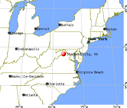 Stephens City, Virginia map