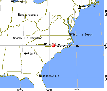 Silver City, North Carolina map