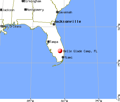 Belle Glade Camp, Florida map