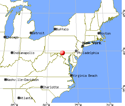 Highfield-Cascade, Maryland map