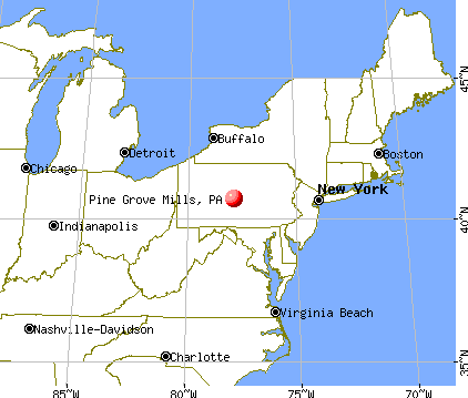 Pine Grove Mills, Pennsylvania map