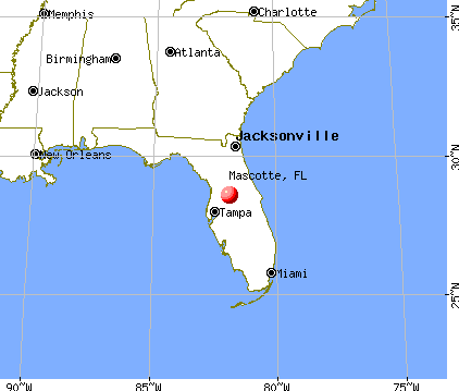 Mascotte, Florida map
