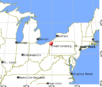 Fredericksburg, Pennsylvania map