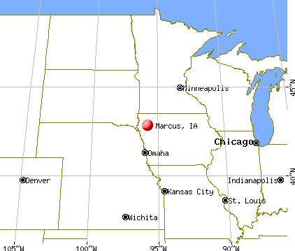 Marcus, Iowa map