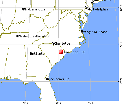 Pamplico, South Carolina map