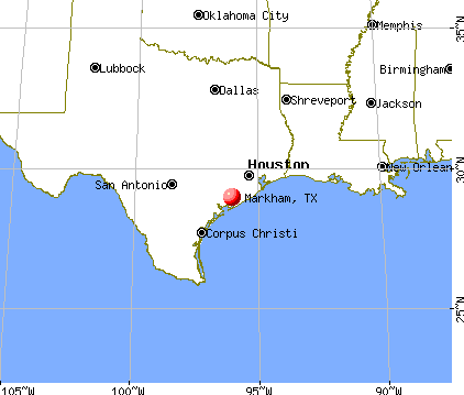 Markham, Texas map