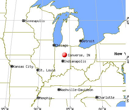 Converse, Indiana map