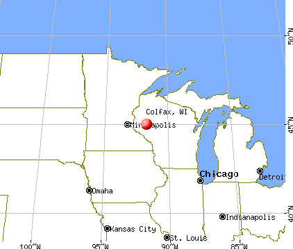 Colfax, Wisconsin map